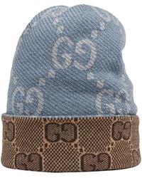 Gucci - Wool Reversible Gg Hat - Lyst