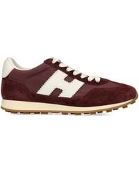 Hogan - Suede-Mesh Athletic Sneakers - Lyst