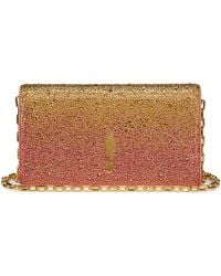 Christian Louboutin - Bettina Strass Leather Clutch Bag - Lyst