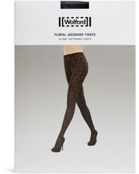 Wolford - Floral Jacquard Tights - Lyst