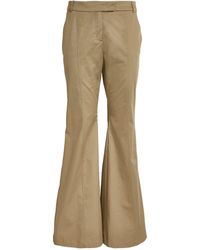 MAX&Co. - Gabardine Flared Trousers - Lyst