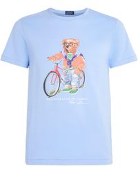 Polo Ralph Lauren - Cotton Polo Bear Bicycle Slim T-Shirt - Lyst