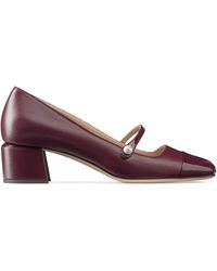 Jimmy Choo - Elisa 45 Leather Mary Jane Pumps - Lyst