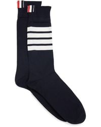 Thom Browne - 4-Bar Mid-Calf Socks - Lyst