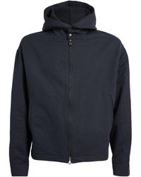 Emporio Armani - Linen-Blend Hooded Jacket - Lyst