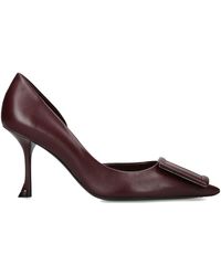 Roger Vivier - Leather D'Orsay Pumps 85 - Lyst