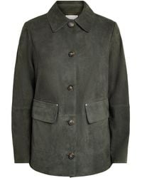 Vince - Suede Barn Jacket - Lyst