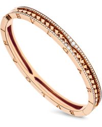 BVLGARI - And Diamond B.Zero1 Rock Bracelet - Lyst