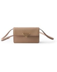 Prada - Mini Saffiano Leather Cross-Body Bag - Lyst