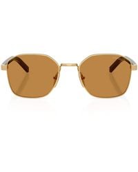 Prada - Metal Geometric Sunglasses - Lyst