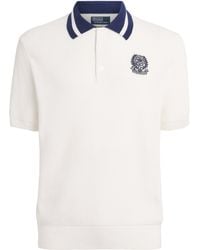 Polo Ralph Lauren - X Wimbledon Cotton Waffle-Knit Polo Shirt - Lyst