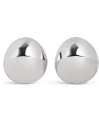 Alaïa - Aluminium Dome Earrings - Lyst