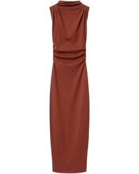 AllSaints - Stretch-Cotton Katarina Maxi Dress - Lyst