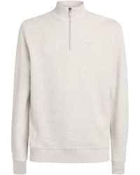 Barbour - Cotton Quarter-Zip Sweatshirt - Lyst
