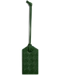 Bottega Veneta - Leather Intrecciato Luggage Tag - Lyst