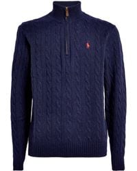 Polo Ralph Lauren - Wool-cashmere Cable-knit Sweater - Lyst