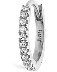 Maria Tash - Diamond Eternity Single Hoop Earring - Lyst