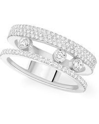 Messika - White Gold And Diamond Move Romane Ring - Lyst