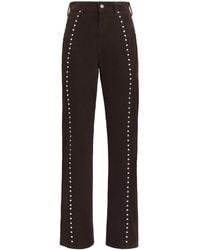 Polo Ralph Lauren - Corduroy Studded Straight Trousers - Lyst