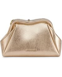 BVLGARI - Small Leather Serpentine Clutch Bag - Lyst