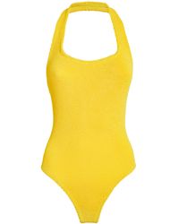 Hunza G - Halterneck Sandy Swimsuit - Lyst