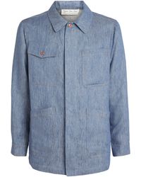 God's True Cashmere - Linen-Denim Jacket - Lyst
