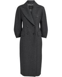 Max Mara - Virgin Wool Double-Breasted Coat - Lyst