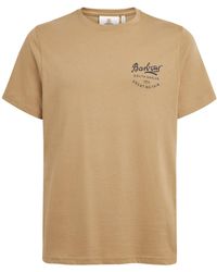 Barbour - Cotton Script Graphic T-Shirt - Lyst