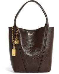 Chloé - Small Calfskin Spin Tote Bag - Lyst
