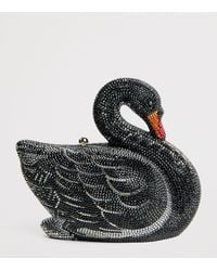 Judith Leiber - Embellished Swan Clutch Bag - Lyst