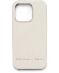 Brunello Cucinelli - Leather Iphone 14 Pro Max Case - Lyst
