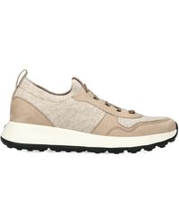 Tod's - Suede-Knit Dot Sneakers - Lyst