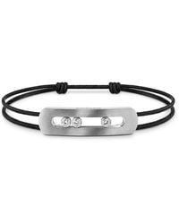 Messika - Move Titanium And Diamond Large Cord Bracelet - Lyst