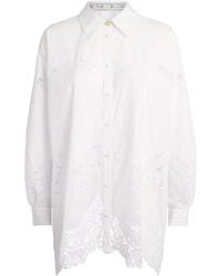 CAMILLA - Cotton Broderie Anglaise Shirt - Lyst