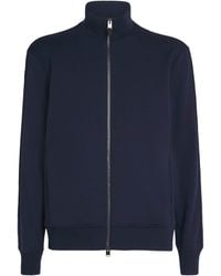 Canali - Wool Zip-Up Sweatshirt - Lyst