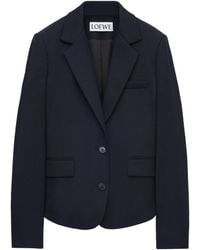 Loewe - Wool Buckle-Back Blazer - Lyst