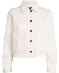 ME+EM - Contrast-Stitch Denim Jacket - Lyst