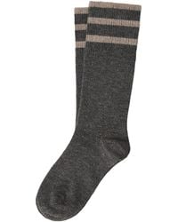 Brunello Cucinelli - Cashmere-Blend Sparkling Knit Socks - Lyst