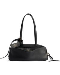 Balenciaga - Small Leather Carrie Bowling Top-Handle Bag - Lyst