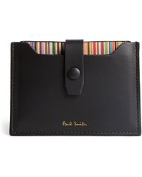 Paul Smith - Leather Signature Stripe Pull-Out Card Holder - Lyst