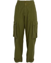 FRAME - Cotton Cargo Trousers - Lyst