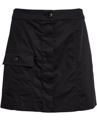 MAX&Co. - Cotton Satin Mini Skirt - Lyst