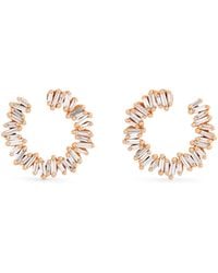 Suzanne Kalan - And Diamond Classic Mini Sideways Hoop Earrings - Lyst