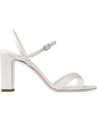Jimmy Choo - Elsy 85 Satin Heeled Sandals - Lyst