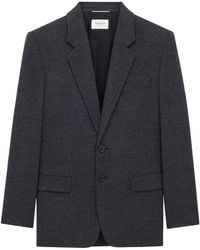 Saint Laurent - Wool-Cashmere Single-Breasted Jacket - Lyst