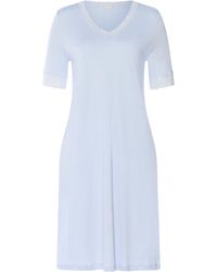 Hanro - Cotton Lace-Trim Moments Nightdress - Lyst