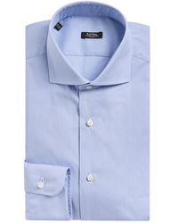 Barba Napoli - Stretch-Cotton Poplin Slim Shirt - Lyst