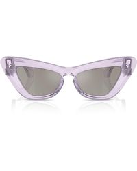 Burberry - Acetate Be4421U Cat-Eye Sunglasses - Lyst