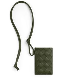 Bottega Veneta - Leather Intrecciato Badge Holder - Lyst