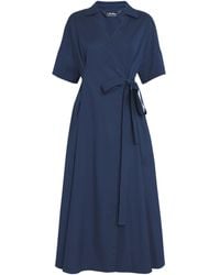 Max Mara - Cotton-Blend Midi Shirt Dress - Lyst